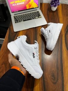 Disruptor White Unisex Sports Shoes