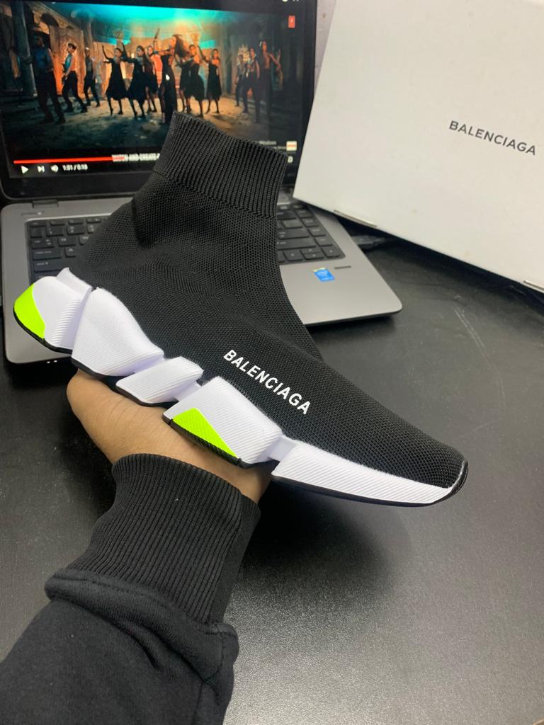 Speed Trainers Black Socks back in stock