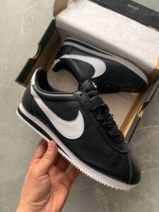 Branded White Leather Sneaker Cortz For Boys