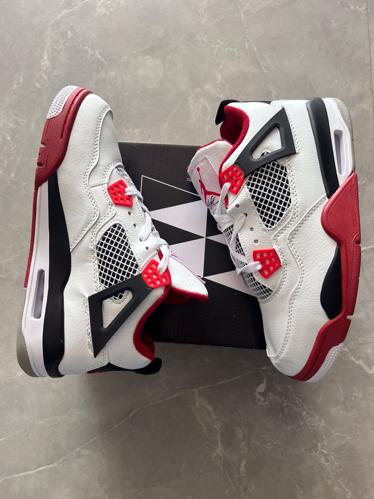 Men's Retro 4 Fire Red Basketball Sneakers