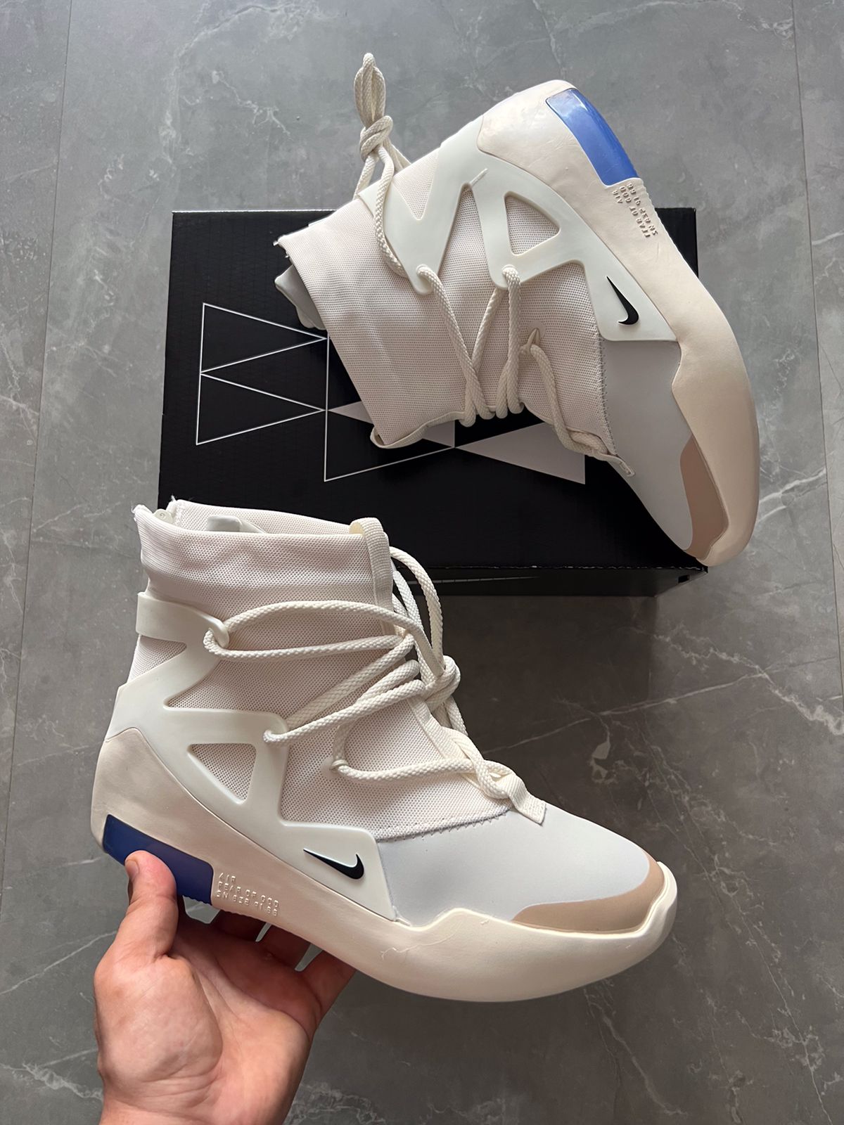 Air Fear Of God Triple White In Stock