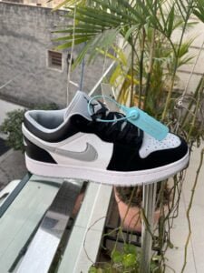 Branded Cut Low Leather Sneaker On Sale