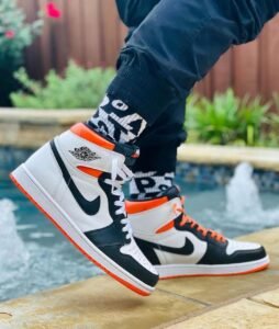 Electro Orange Sneaker From JRDN On Sale