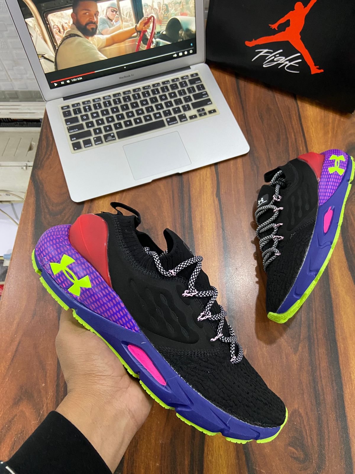BLUE UNDER ARMOUR PHANTOM SNEAKER ON SALE