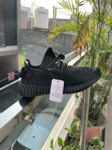 Yeezy Black Full Reflective Running Shoes