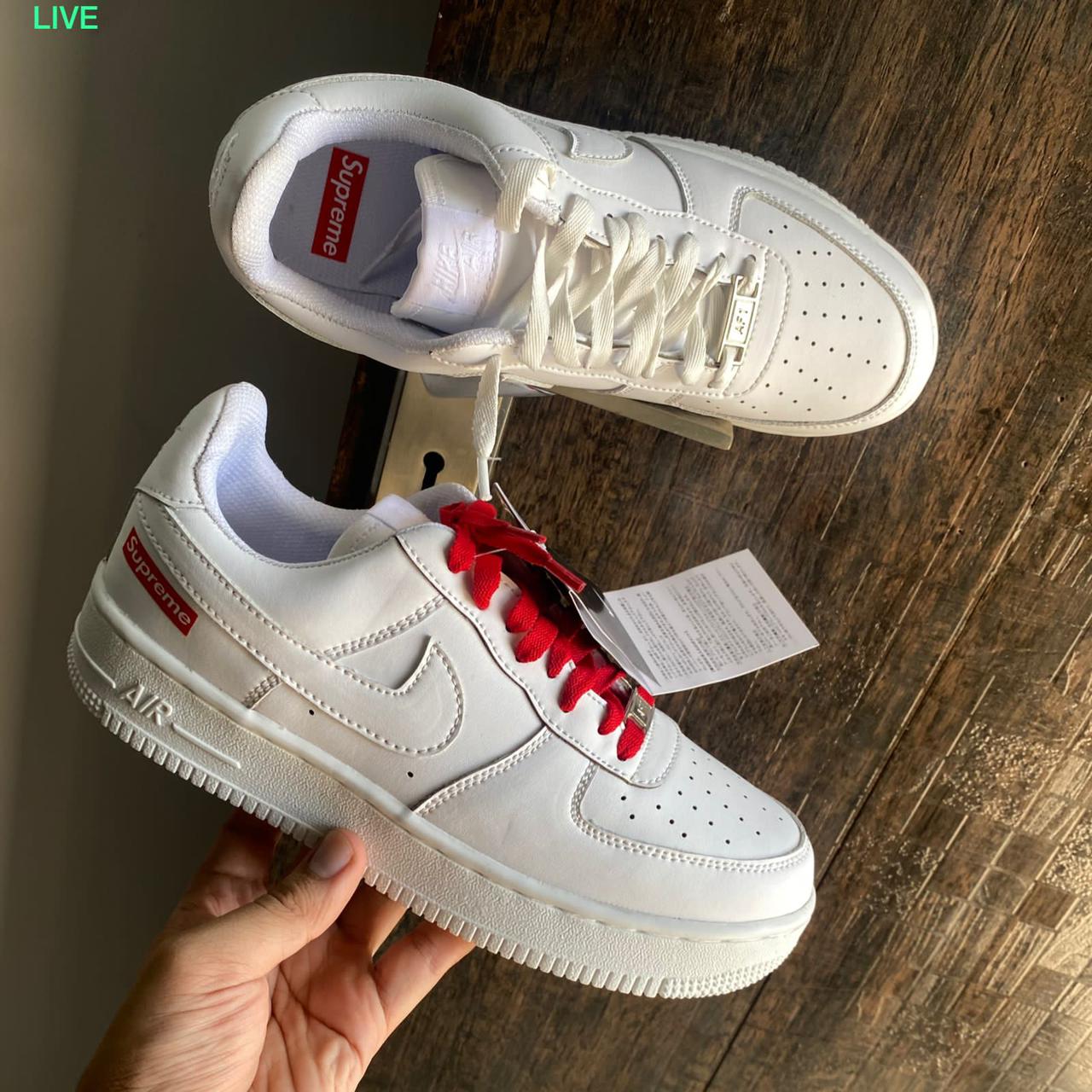 Supreme Leather Quality Air Sneakers