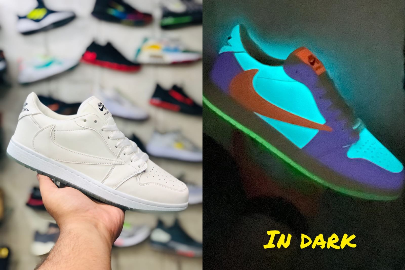 Imported Travis Glow In Dark Sneakers