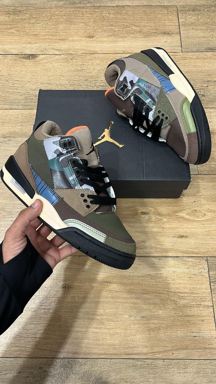 Imported Retro Camo Sneakers