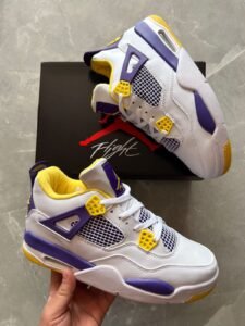 Imported Retro Lakers Home Sneakers In Stock