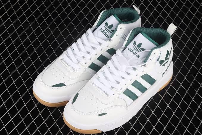 Forum Mid White Green Sneakers In Stock