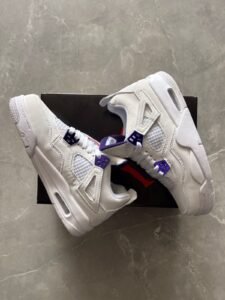 Metallic Blue Shoe Retro 4 – In Stock