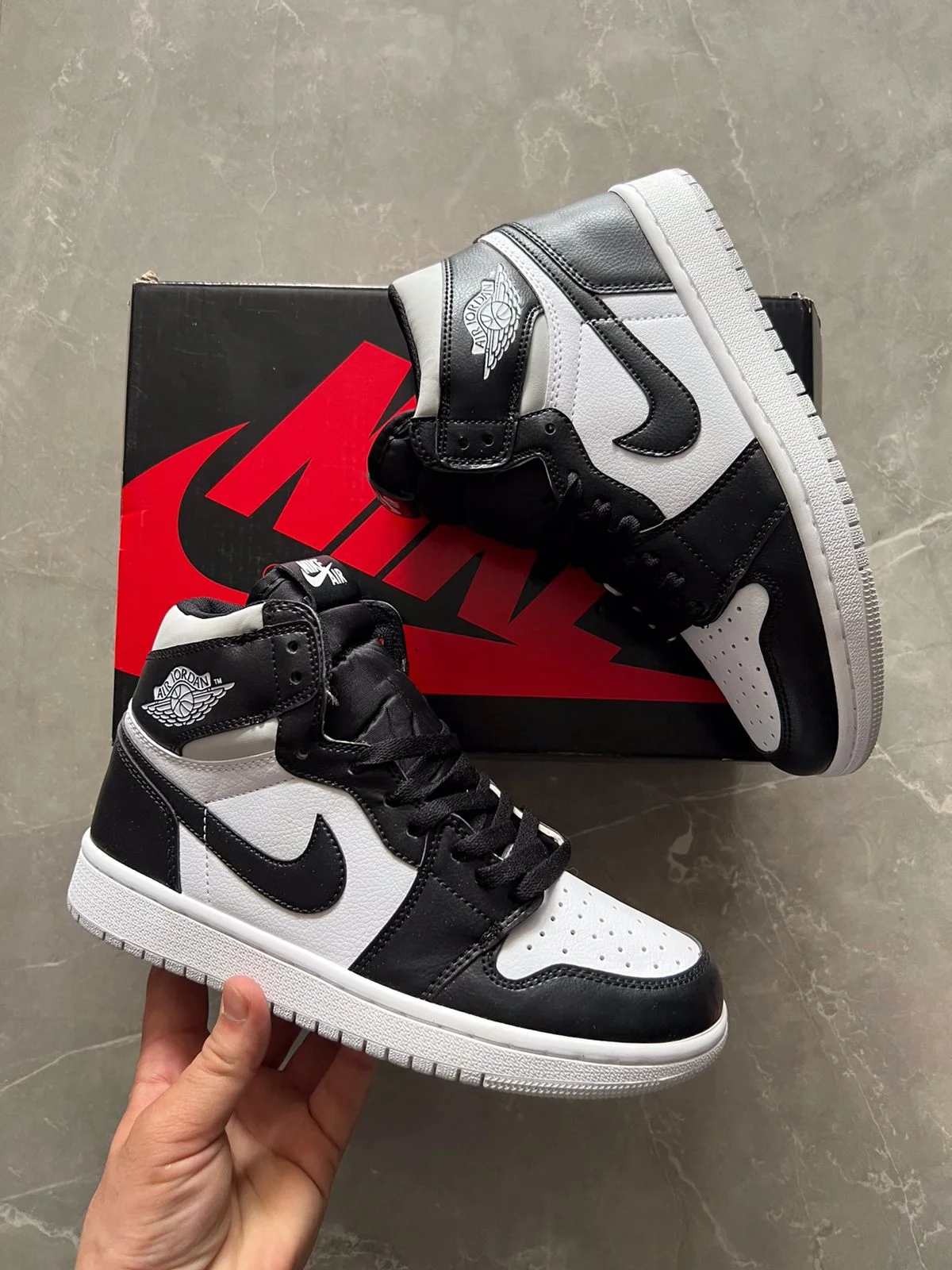 Retro One Sneaker Black White For Girls