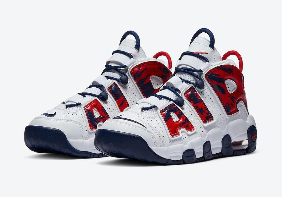 Uptempo 96 Red Navy For Boys