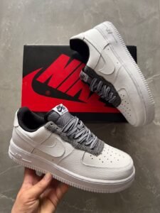 Airforce Smoke Grey Full Leather Sneakers