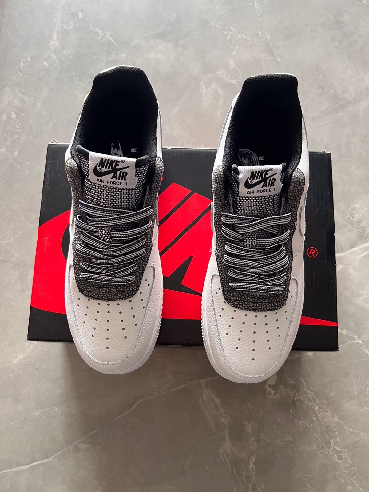 Airforce Smoke Grey Full Leather Sneakers