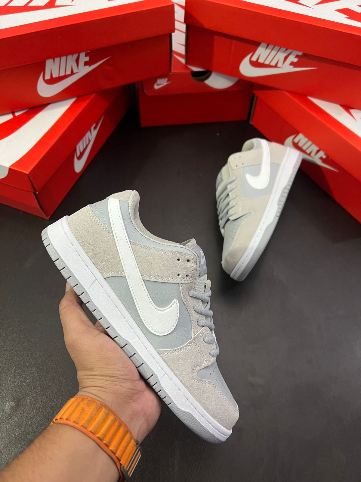 SB Dunk Low Summit White Sneakers