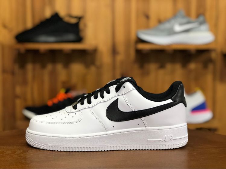 Airforce One White Black Chess Sneakers