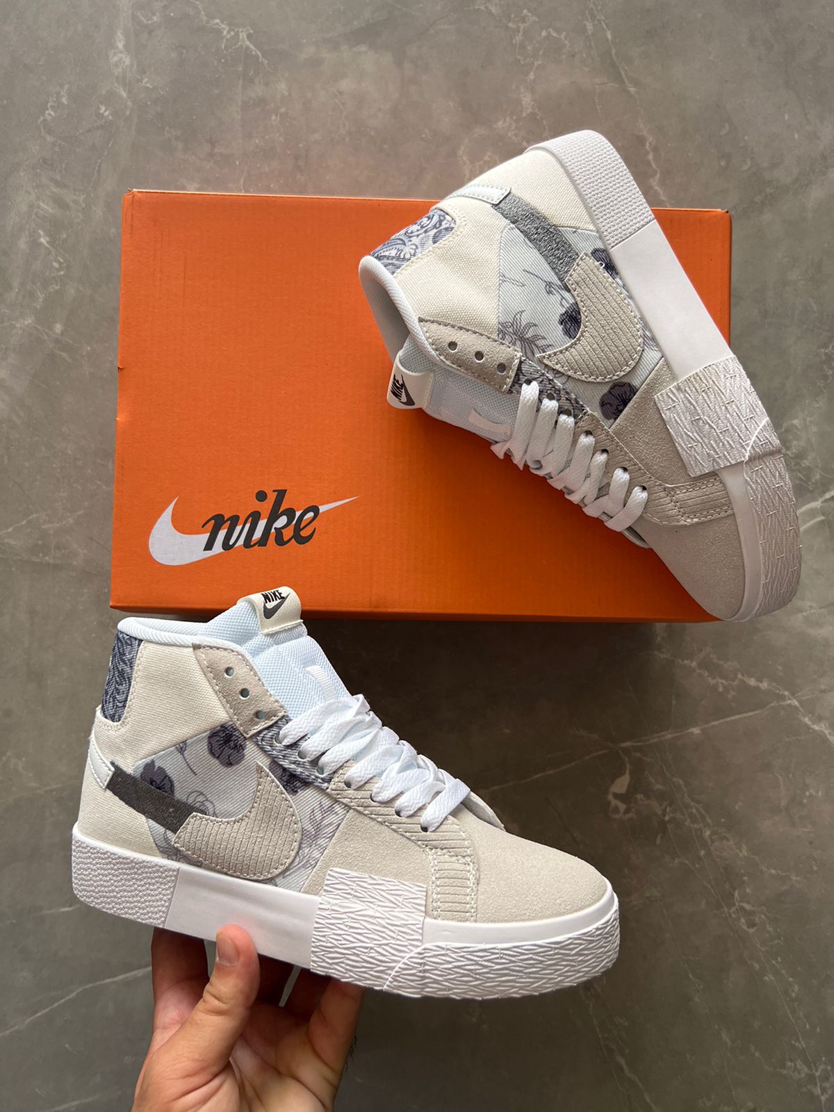 Blazer Mid Check Sneakers For Girls