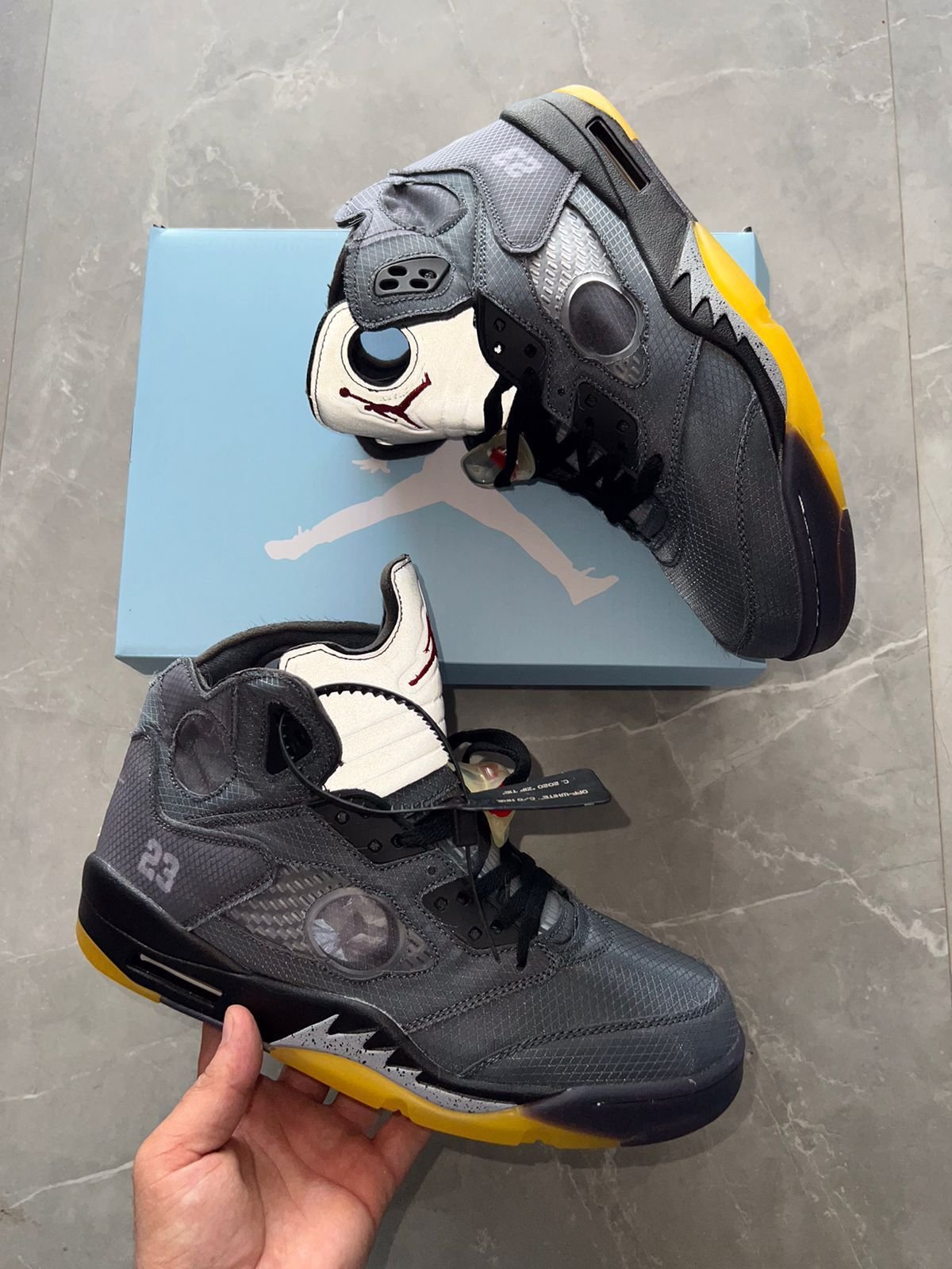 Retro 5 Off White Sneakers In Stock