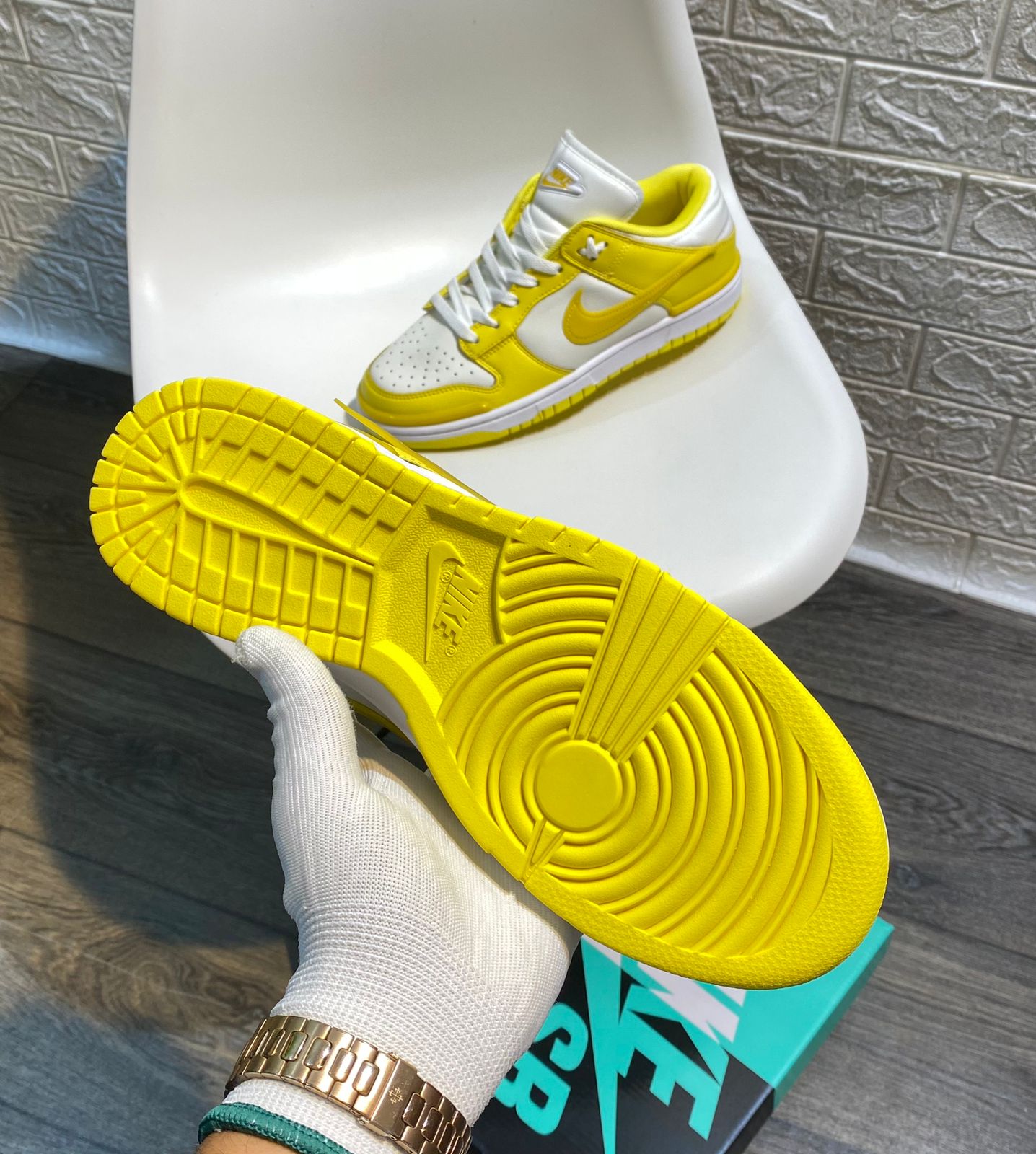 SB Dunk Vivid Sulfur Ambush Sneakers