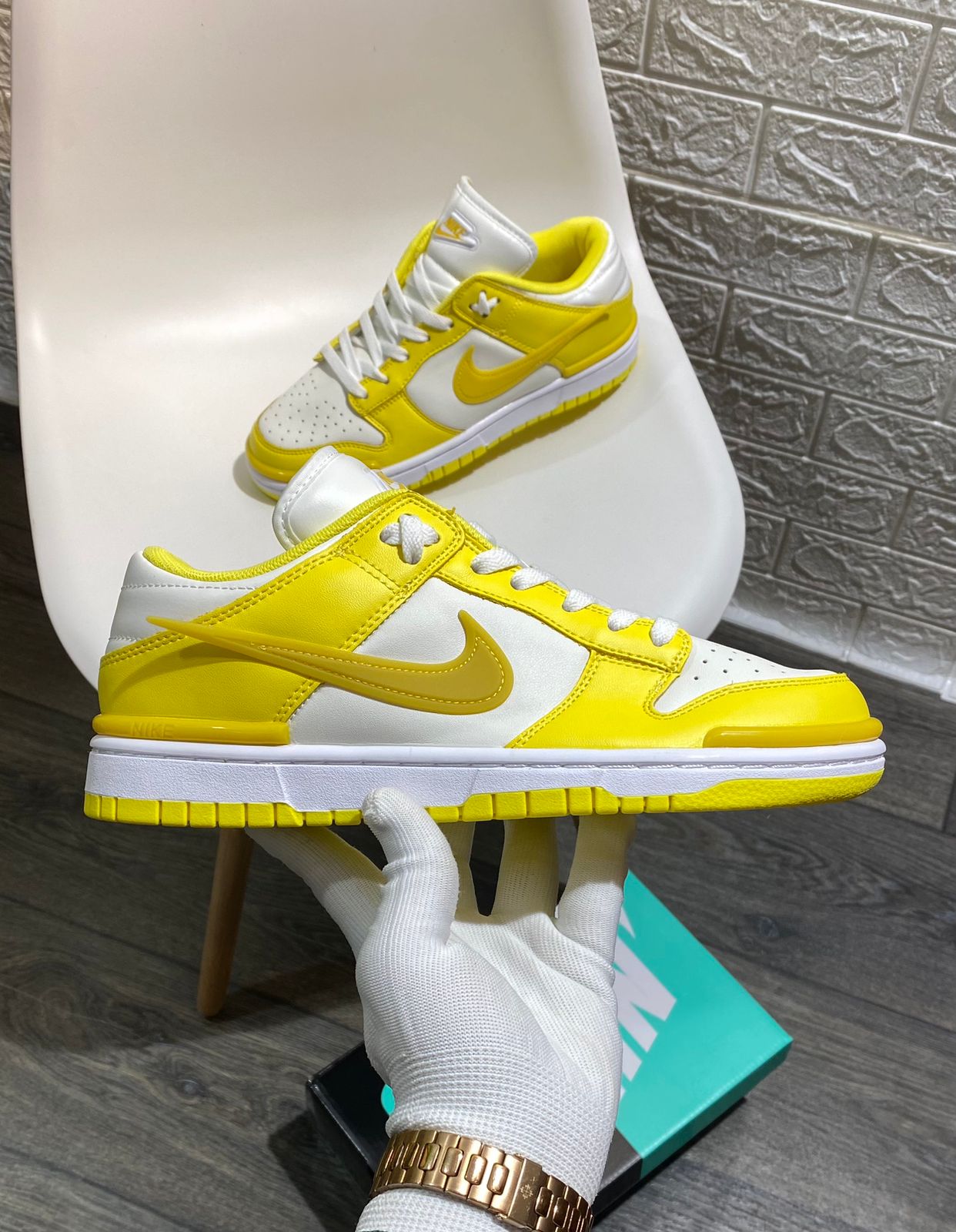 SB Dunk Vivid Sulfur Ambush Sneakers