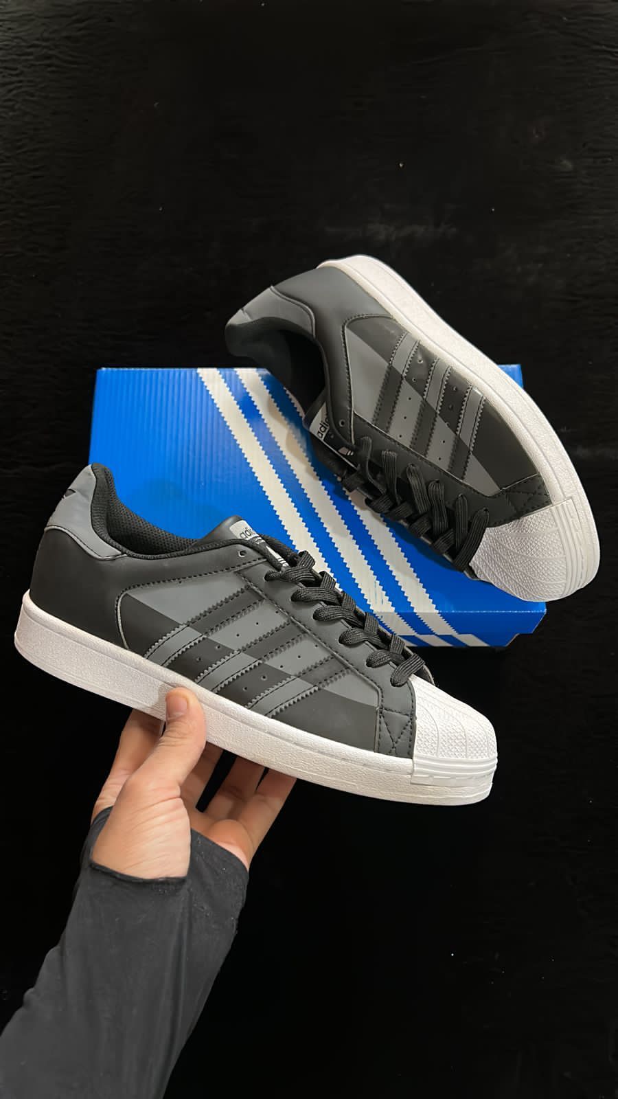 Superstar Black Shades Sneakers For Boys