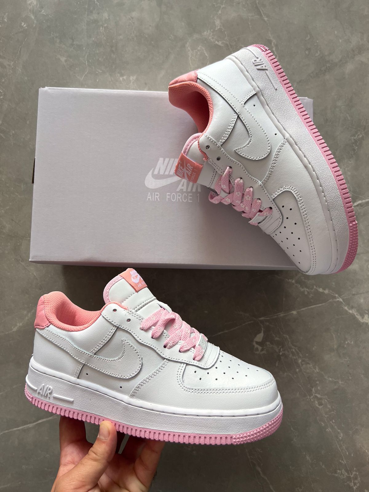 Airforce One Baby Pink Sneakers For Girls
