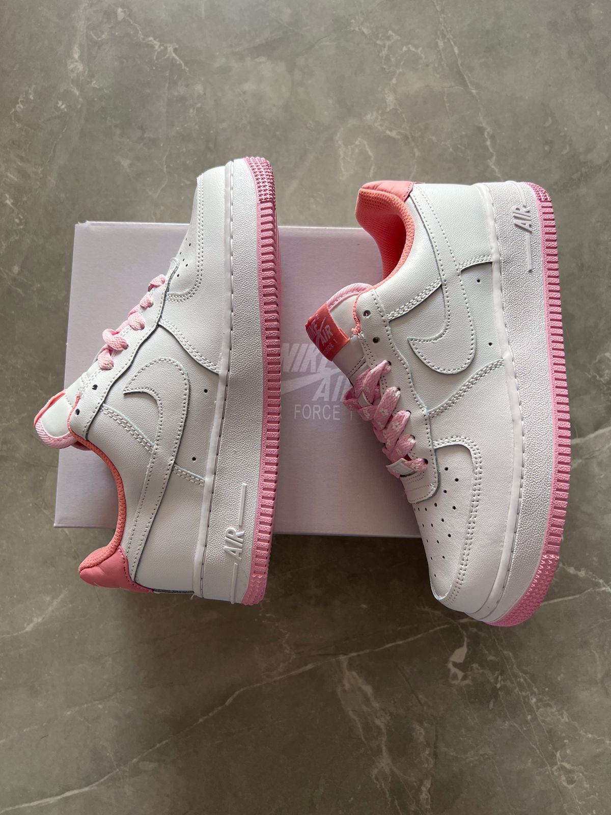Airforce One Baby Pink Sneakers For Girls