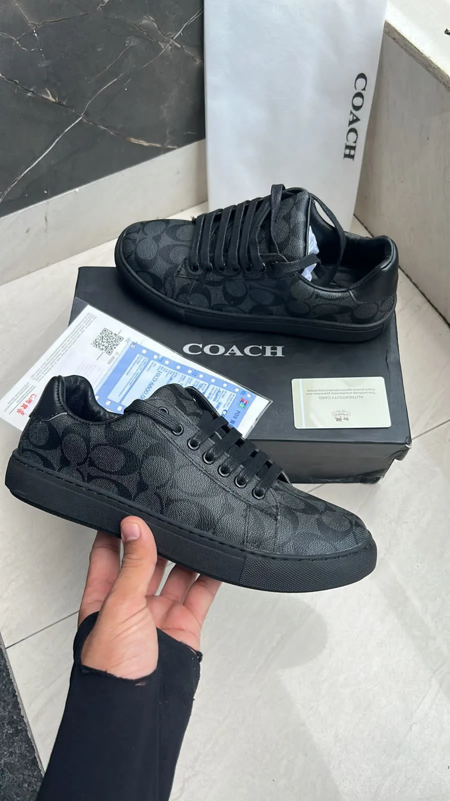 Coach Luxury Sneakers With Brand Box