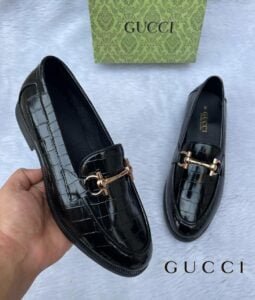 Men Croc Pattern Formal Loafers