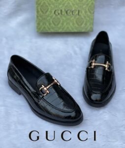 Men Croc Pattern Formal Loafers