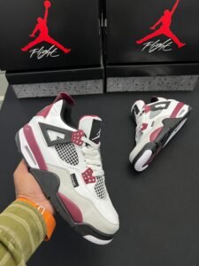 Retro 4 Psg Metallic Purple Sneakers