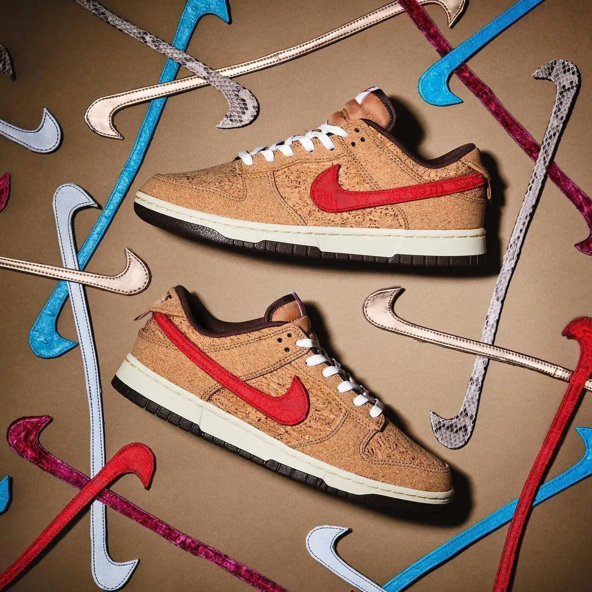 SB Dunk Clot Cork Shoes 6 Color Ticks | 7AShoes First Copy