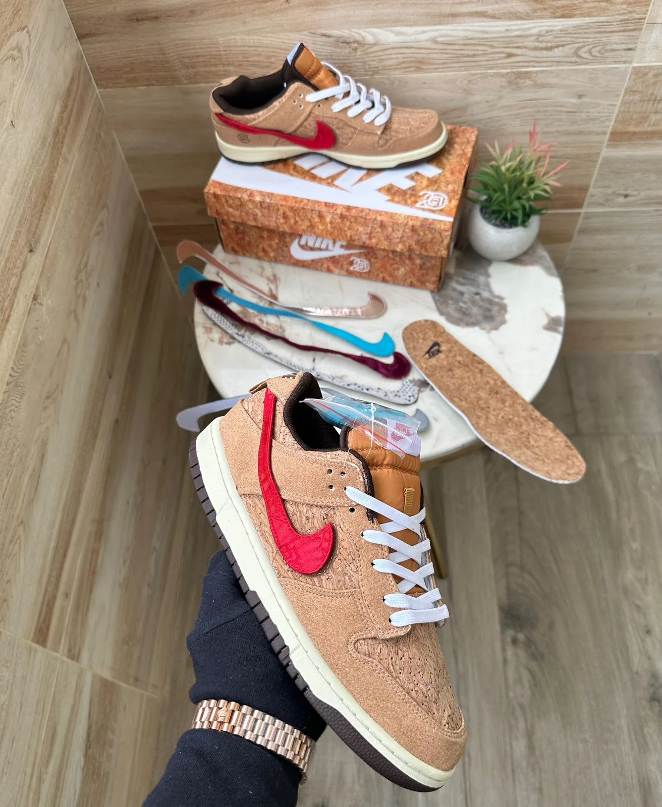 SB Dunk Clot Cork Shoes 6 Color Ticks | 7AShoes First Copy