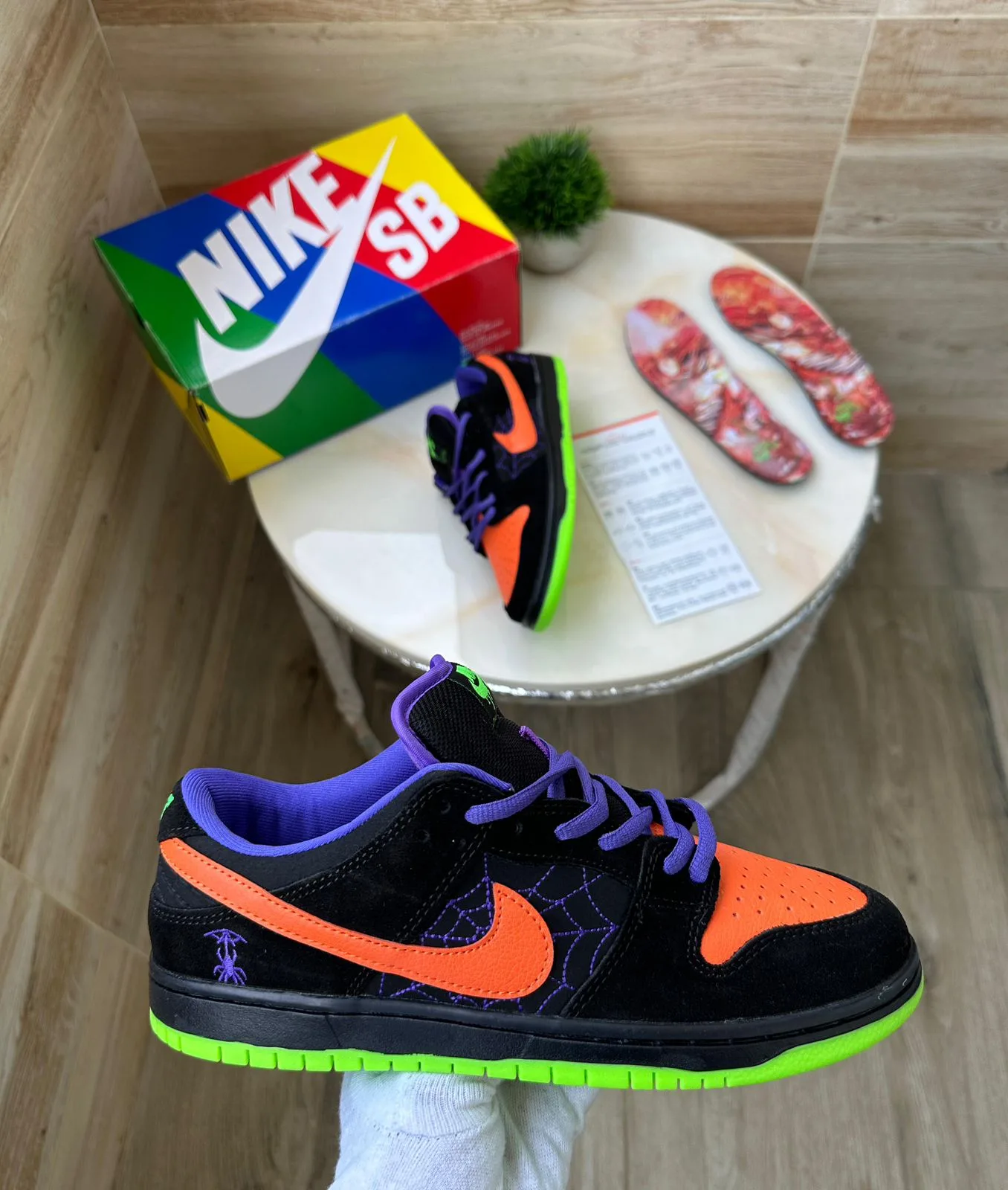 SB Dunk Night Of Mischief Spider Shoes | 7AShoes First Copy