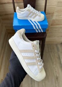 Superstar Beige White Girls Shoes