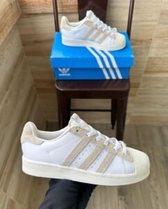 Superstar Beige White Girls Shoes