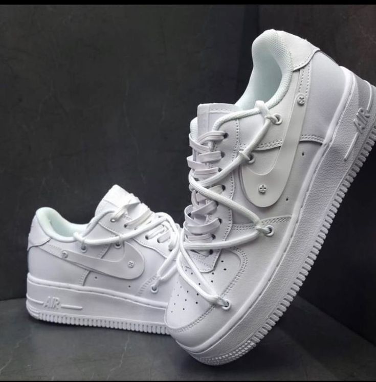 White Airforce One Custom Sneakers