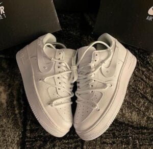 White Airforce One Custom Sneakers