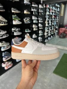 Airforce One Beigh Grey Brown Sneakers