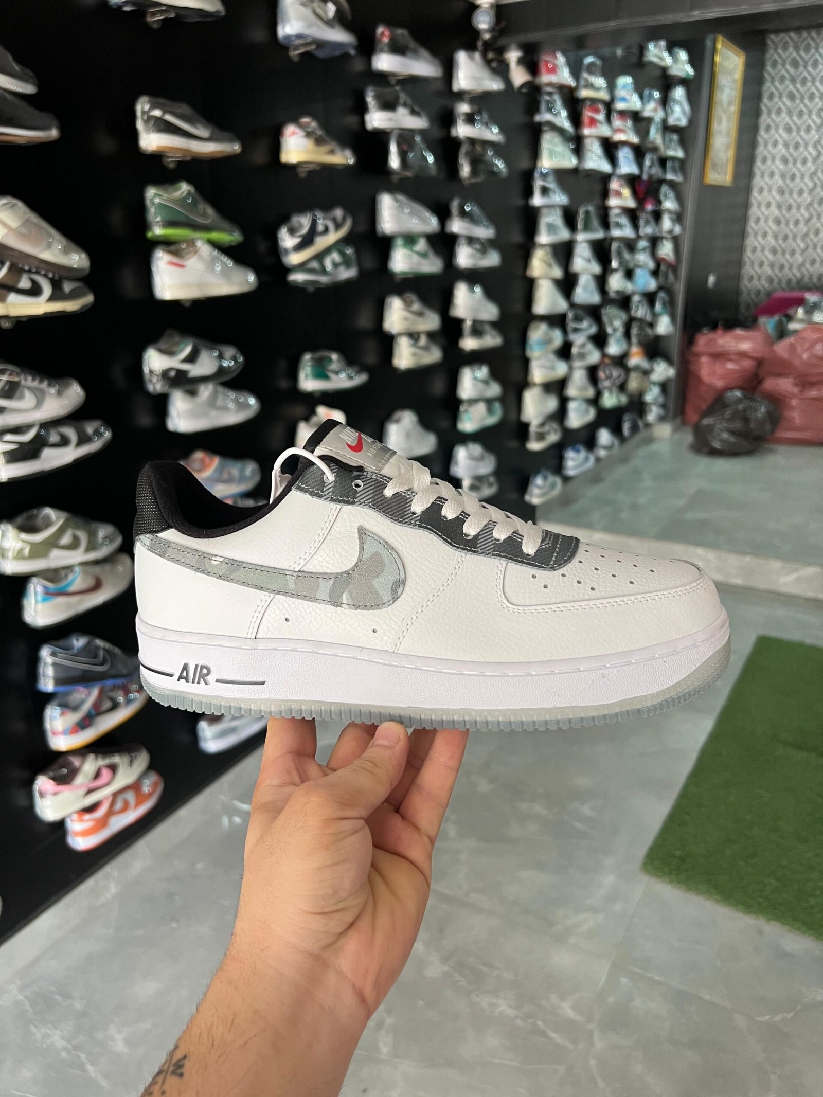 Airforce One Remix White Sneakers For Boys