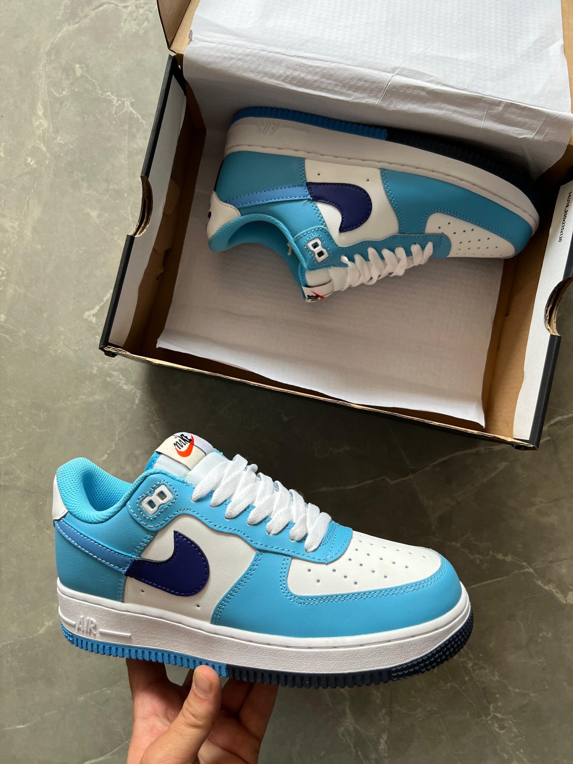 Airforce One Split Light Deep Blue Sneakers Buy Online in India 7AShoes