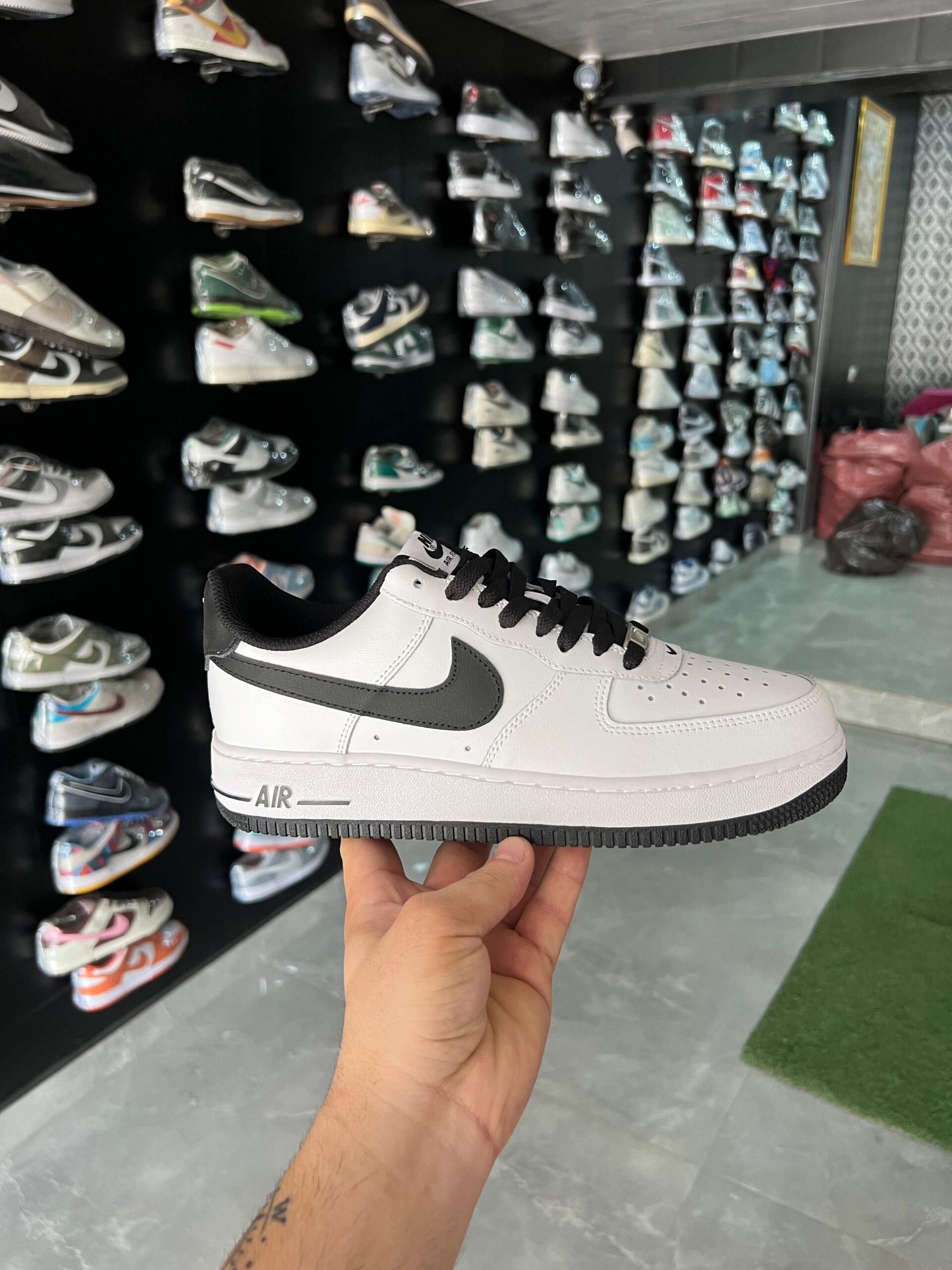Airforce One White Black Sneakers For Boys