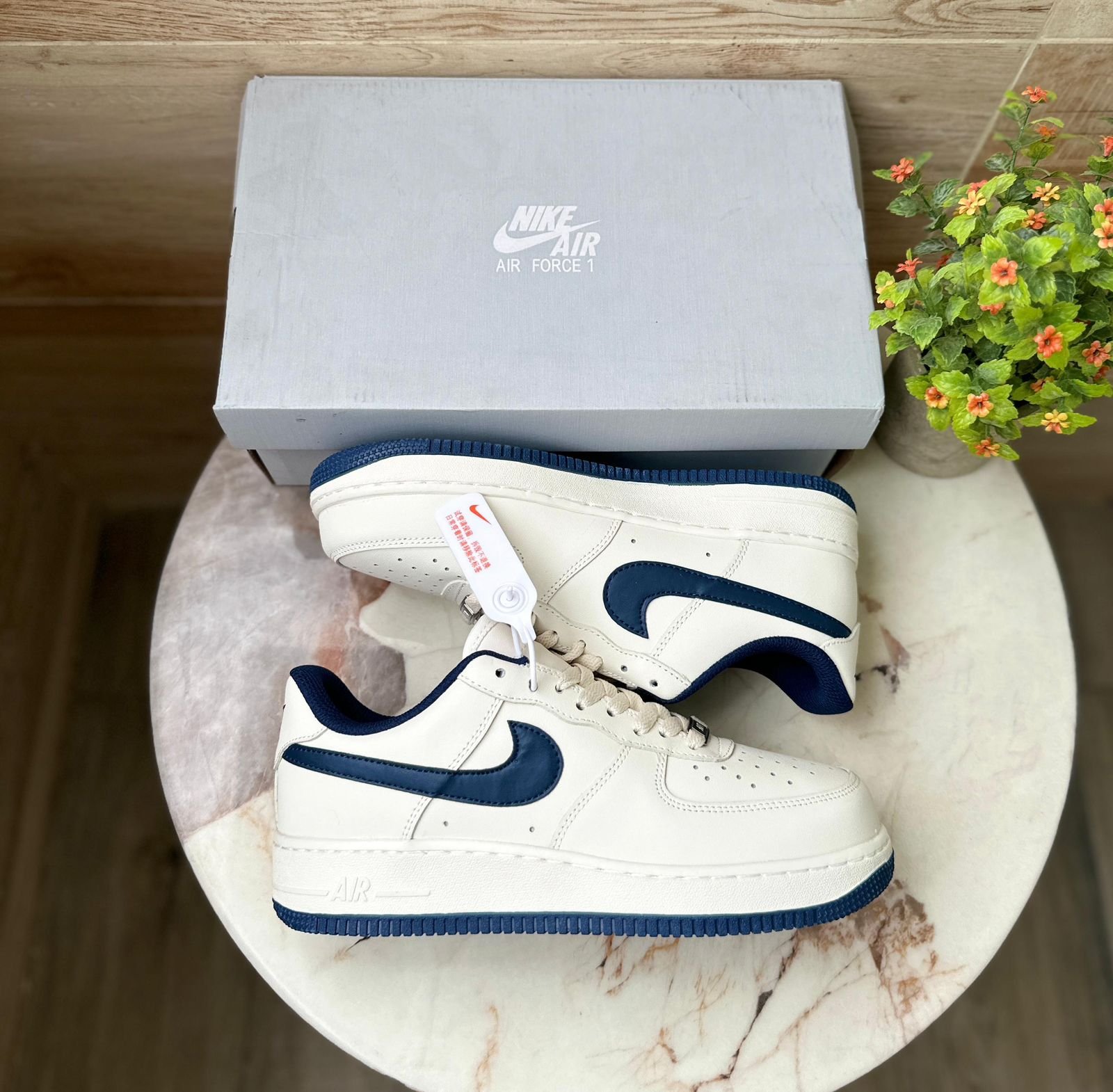 Airforce 07 White Navy Sneaker For Boys