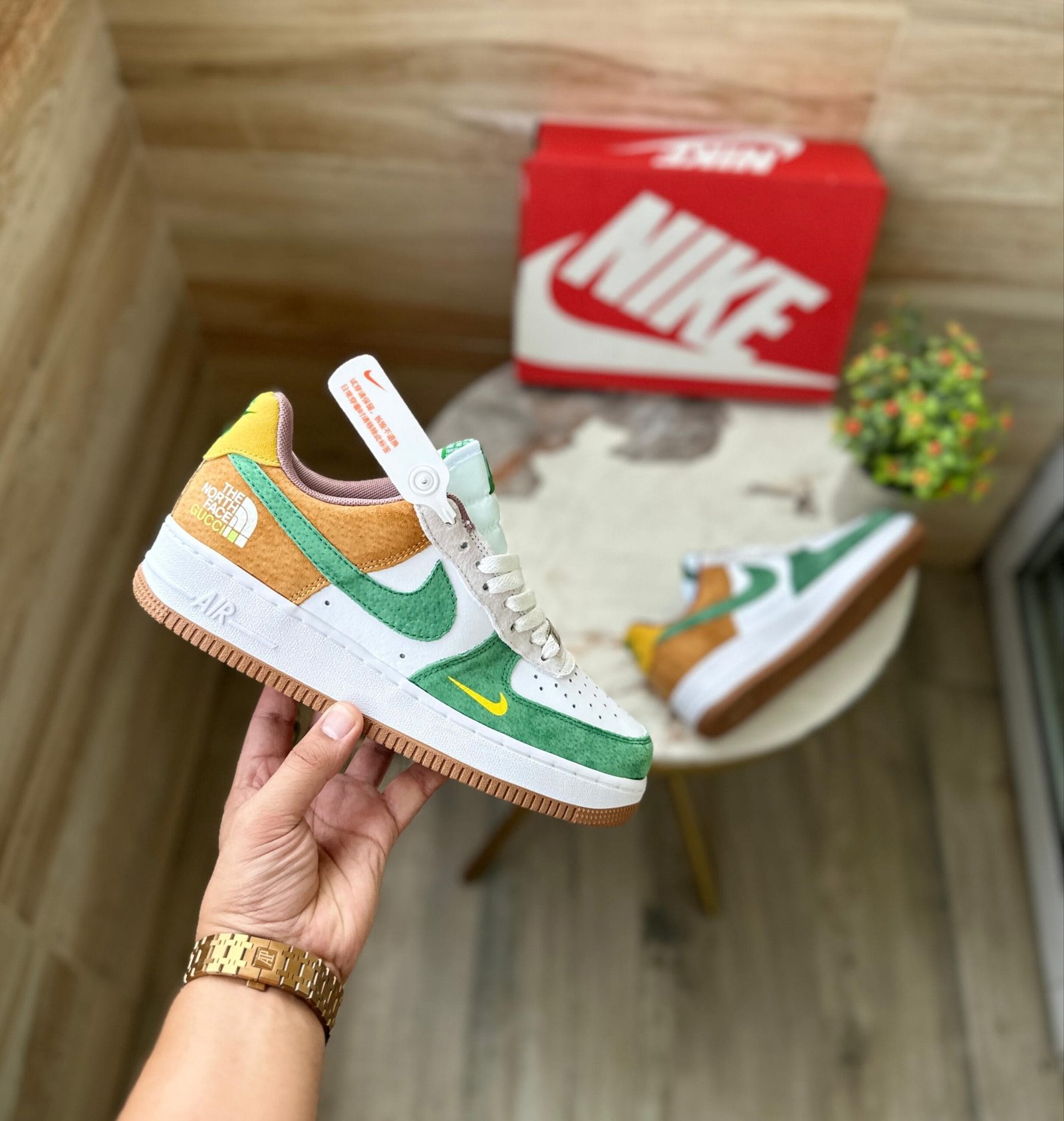 Airforce North Face Sneakers For Boys