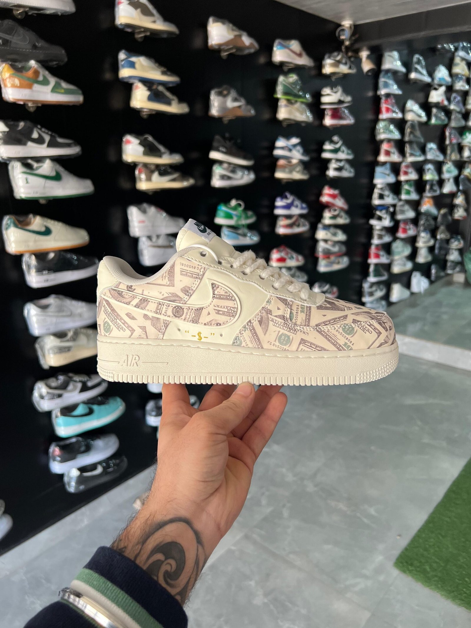 Airforce One Rich Grey White Sneaker For Boys