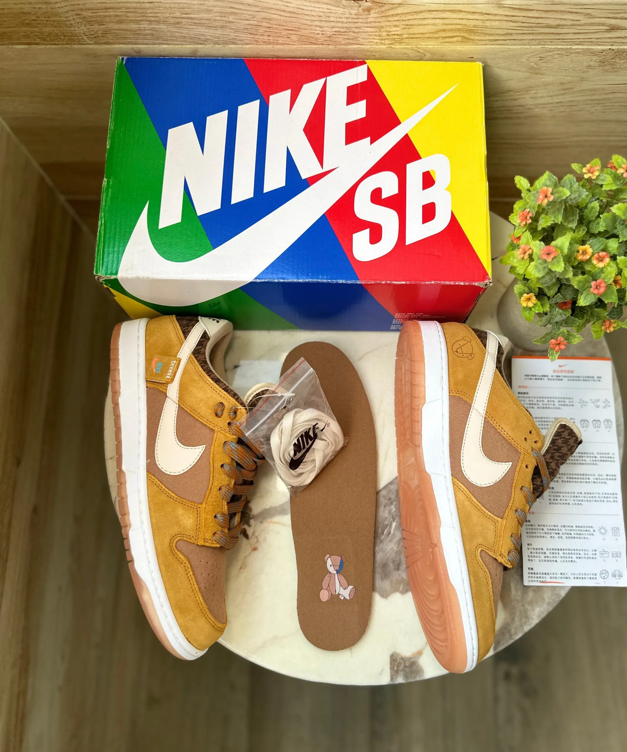 SB Dunks Low Teddy Bear Sneakers (2) SB Dunks Low Teddy Bear Sneakers