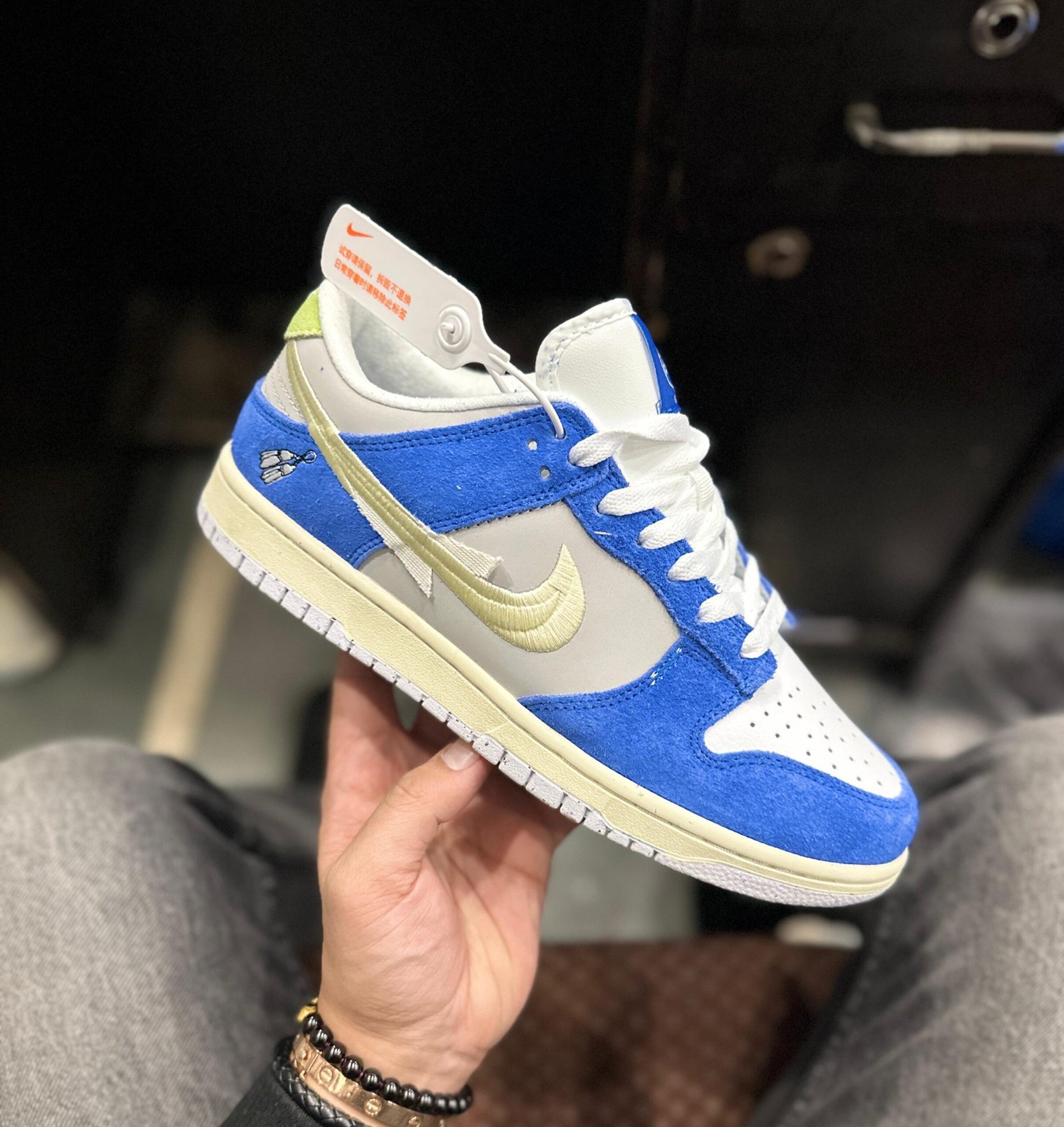SB Dunks Street Wear Blue Gardenia Sneakers