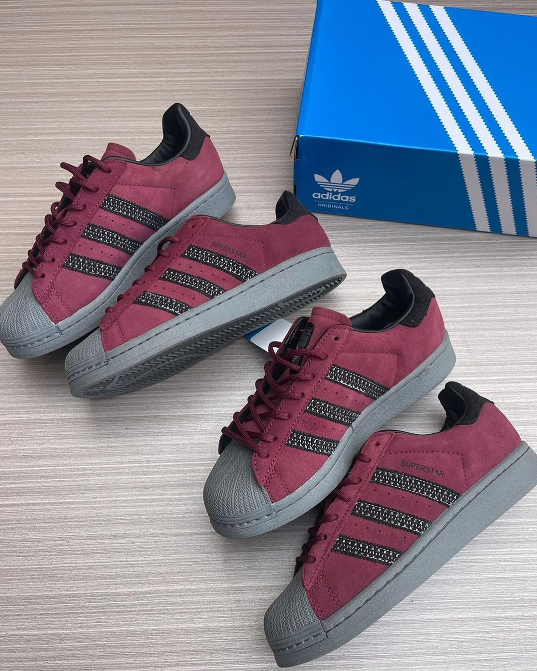 Adidas superstar red sale best sale