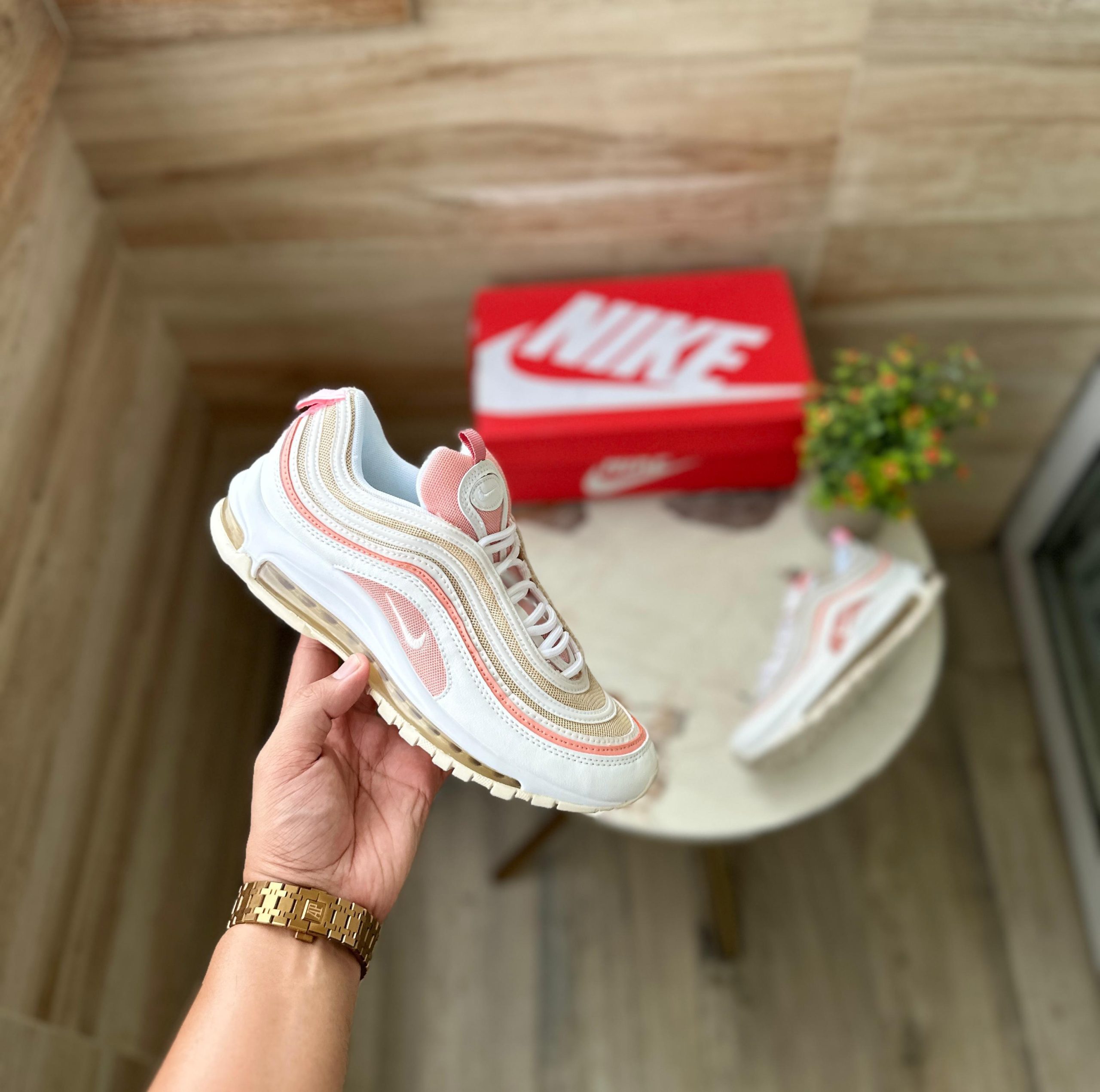 Airmax 97 Bleached Coral Shoes For Girls